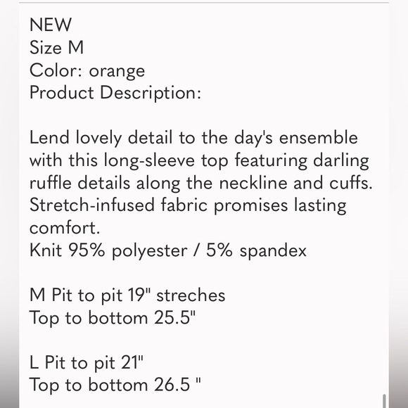 Women's Ruffled Red Top - Picture 6 of 6